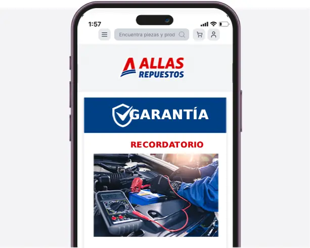 Recordatorio de Garantía